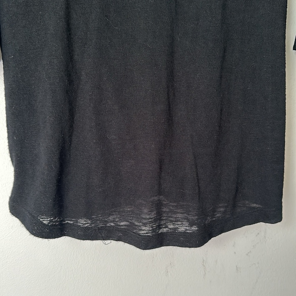 Bobeau Wrap Top Womens size M Black Deep V-Neck size M - Picture 6 of 8